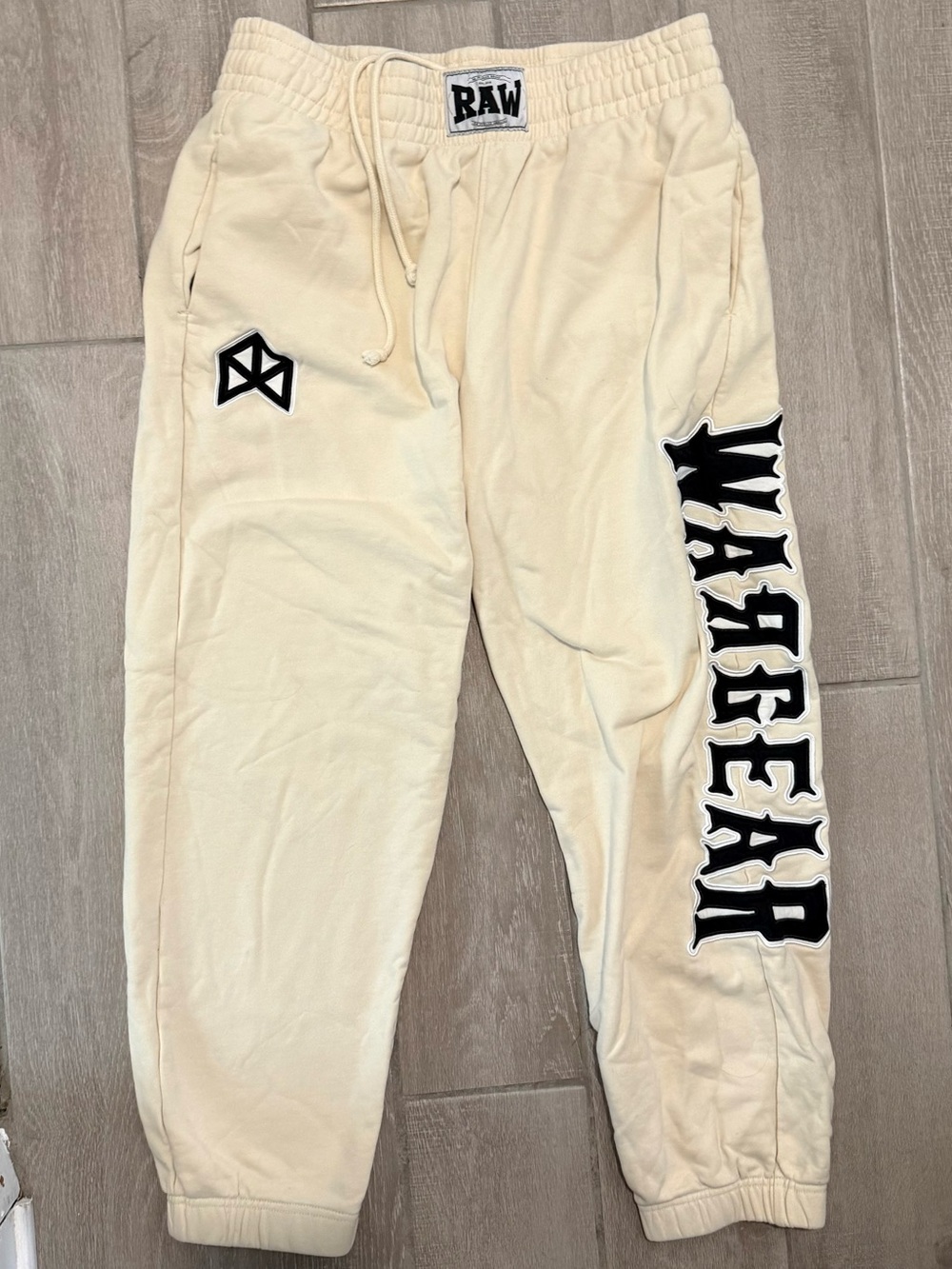 RAWGEAR Cream Men's baggy Jogger Pants